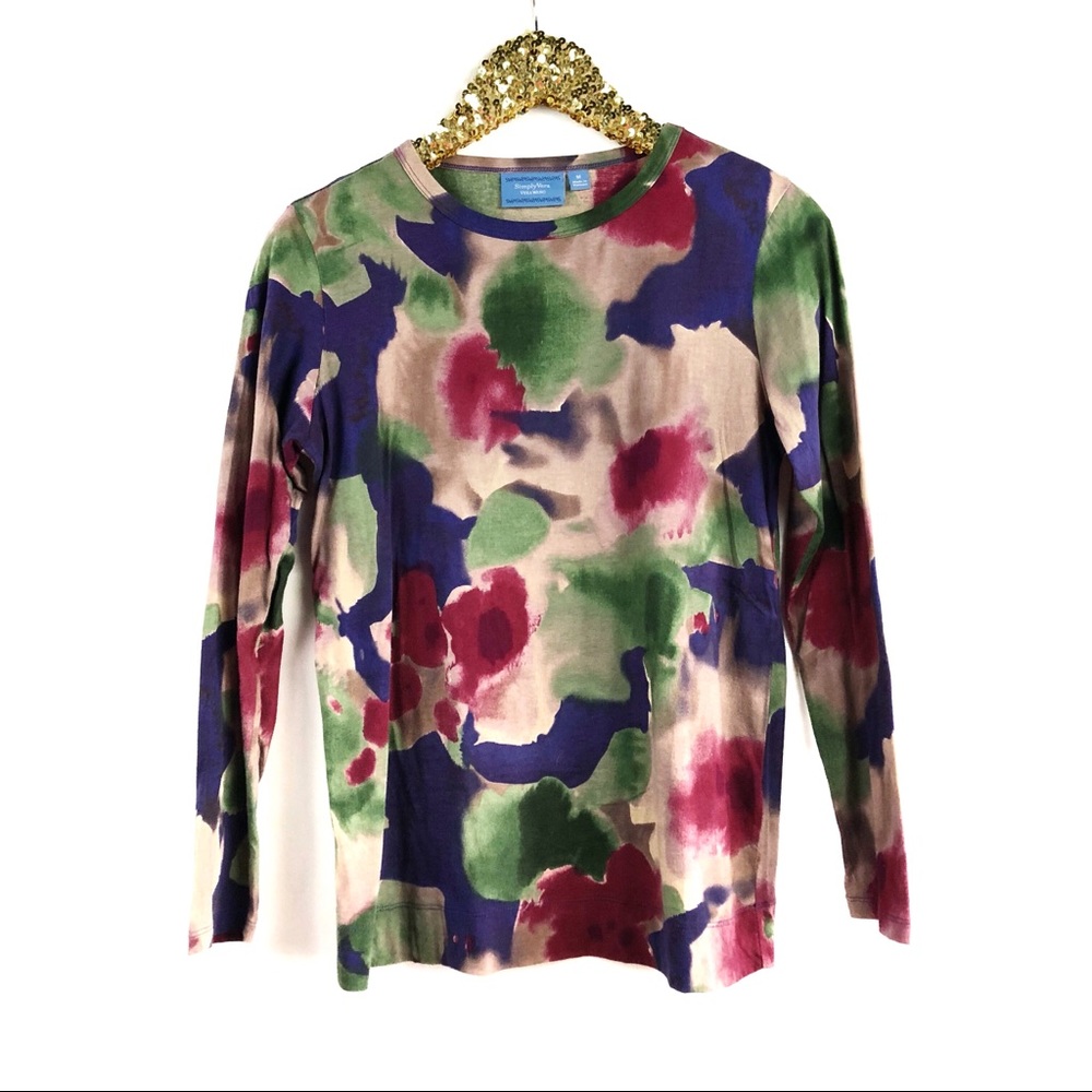 Simply Vera Vera Wang Watercolor Blouse